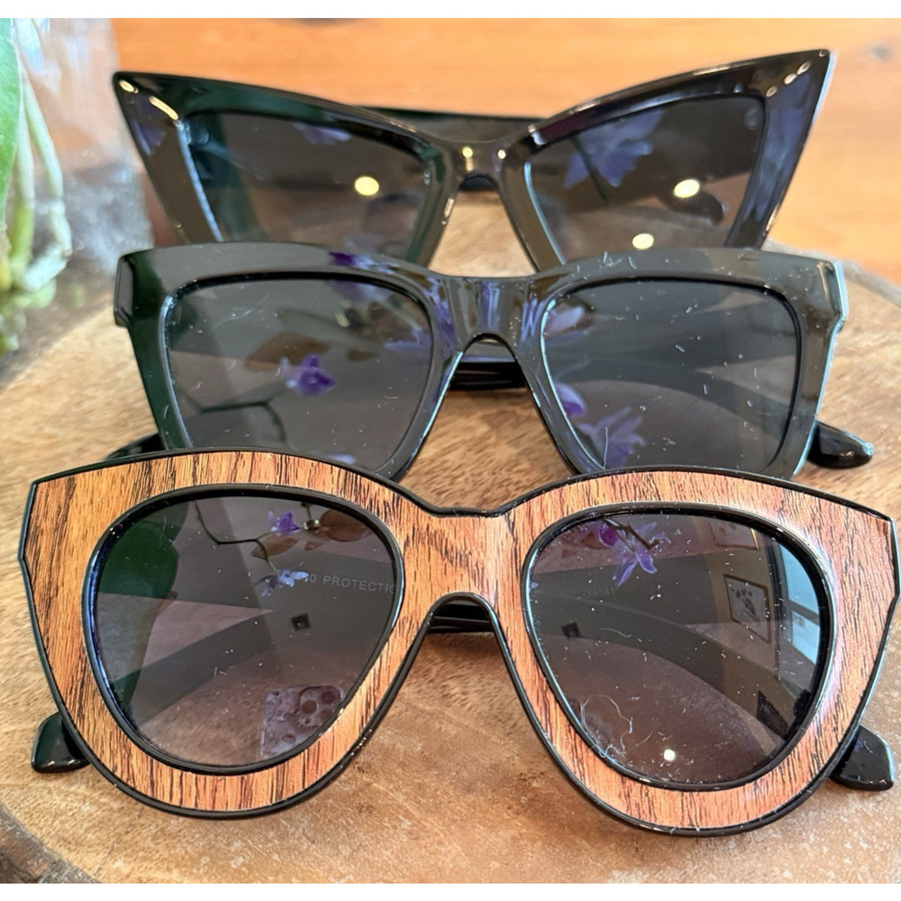 Set of 3 Unbranded Retro Fashion Sunglasses Beach Boho Summer Fun